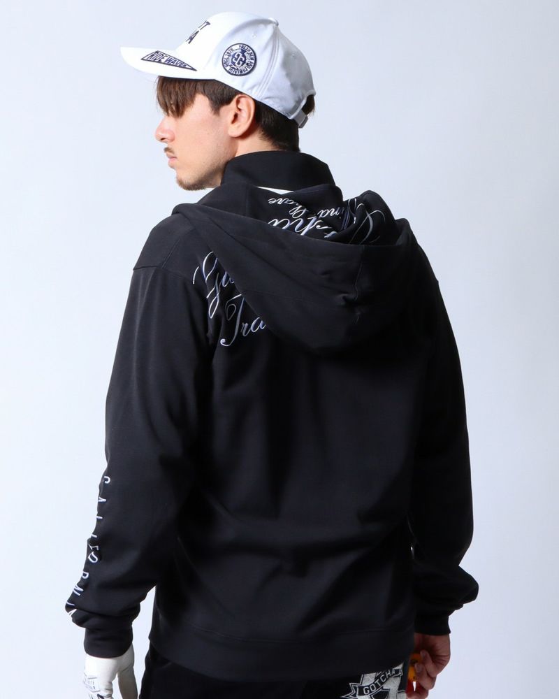 GOTCHA GOLF] 裏起毛 ネックウォーマー付き フルジップ パーカー