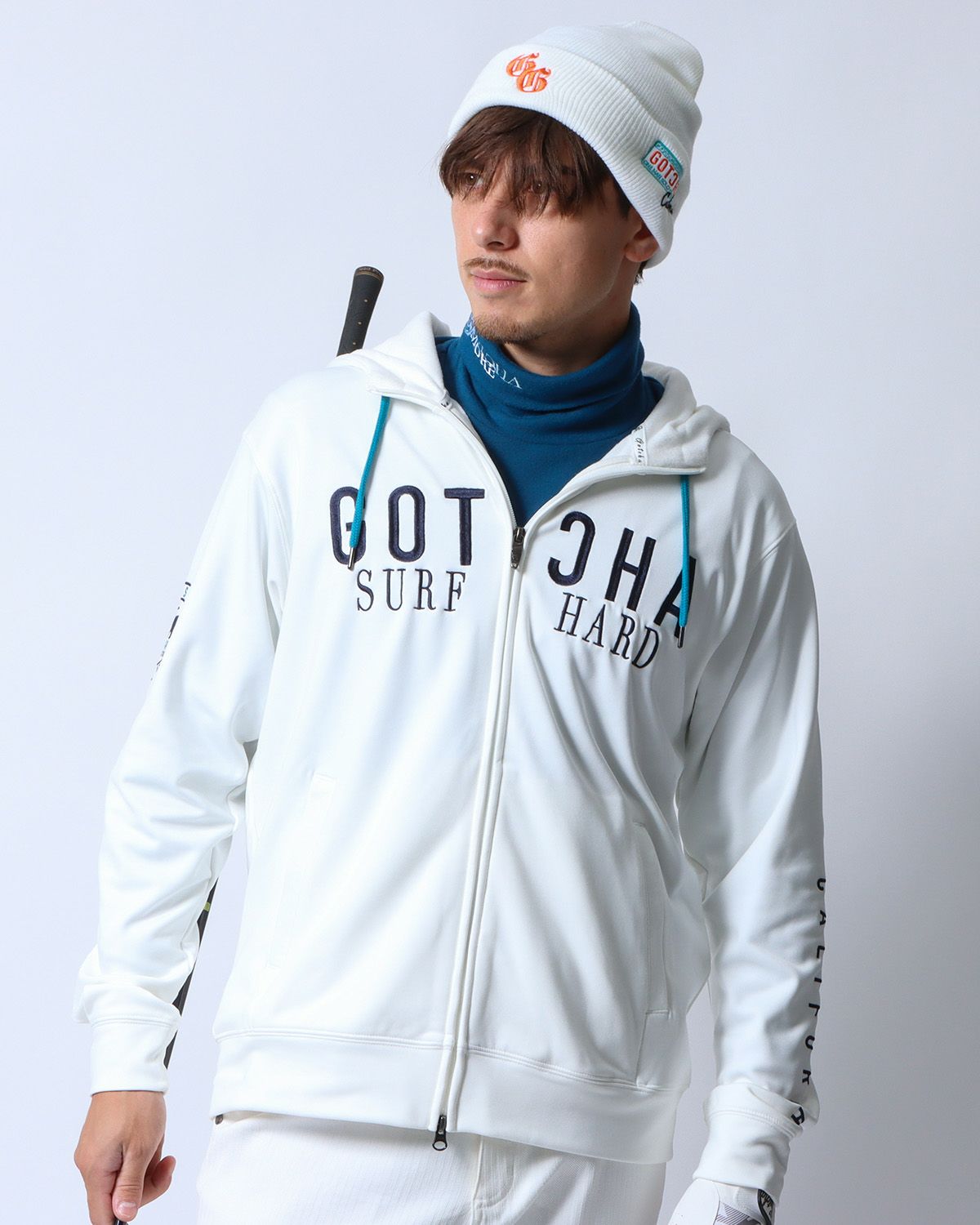 オフホワイト：180cm/70kg(Lサイズ着用)