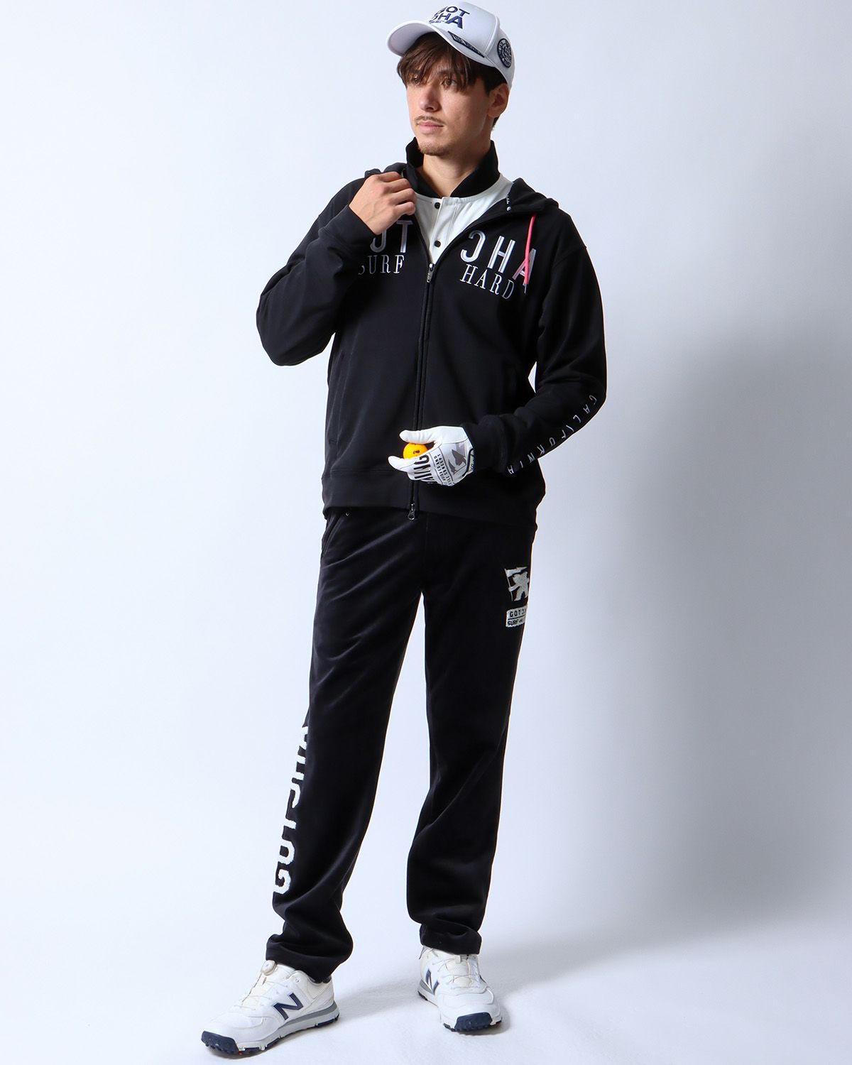 ブラック：180cm/70kg(Lサイズ着用)