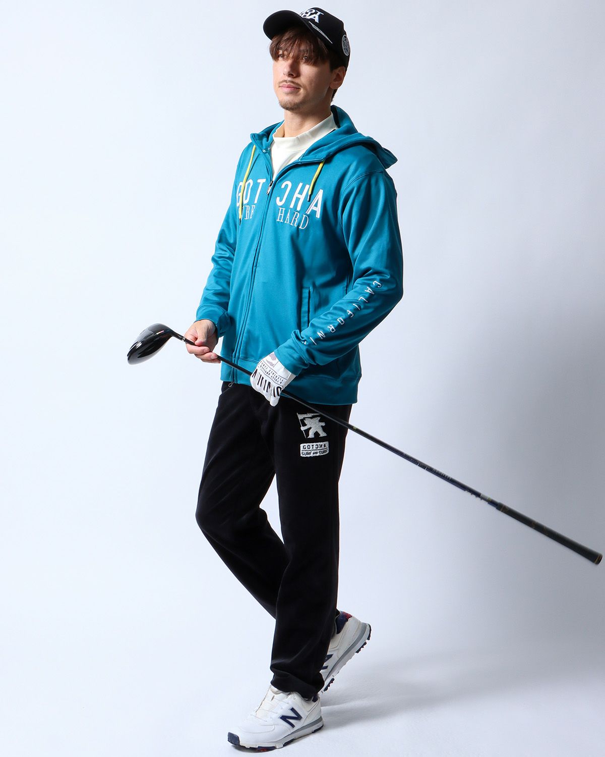 ターコイズ：180cm/70kg(Lサイズ着用)