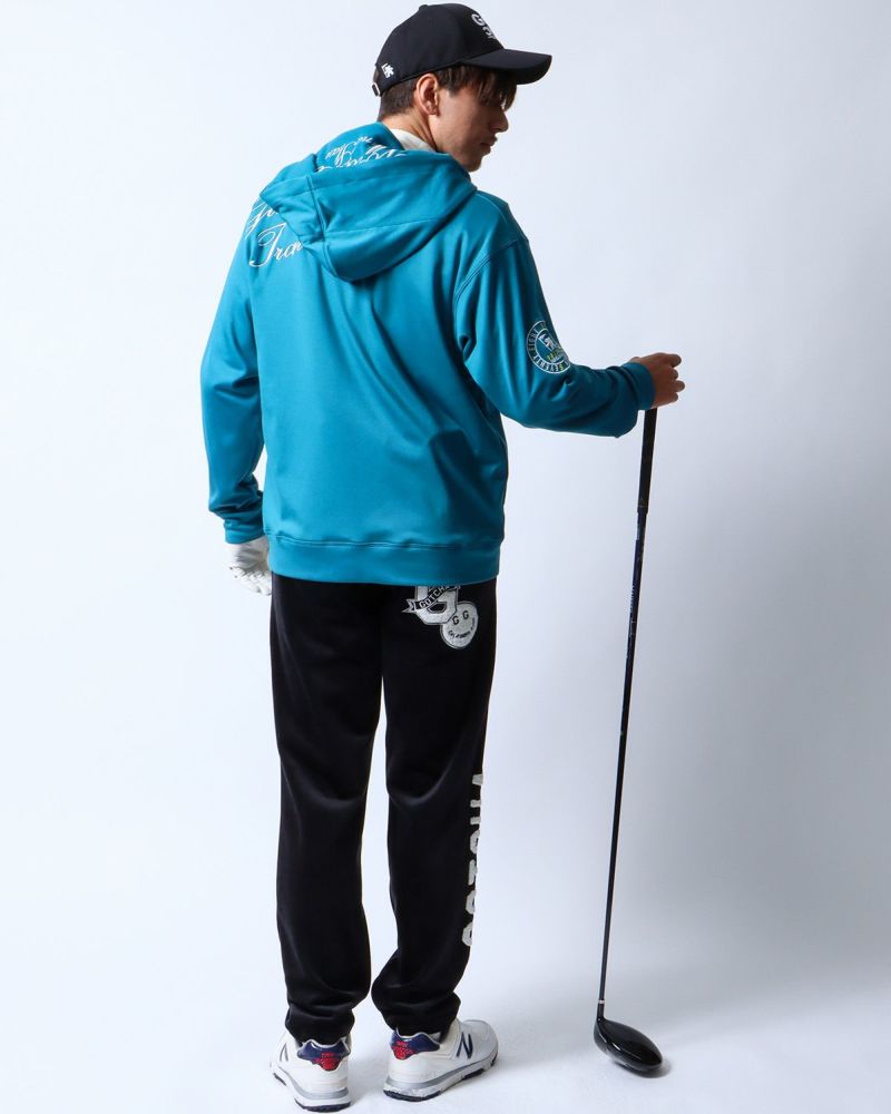 GOTCHA GOLF] 裏起毛 ネックウォーマー付き フルジップ パーカー