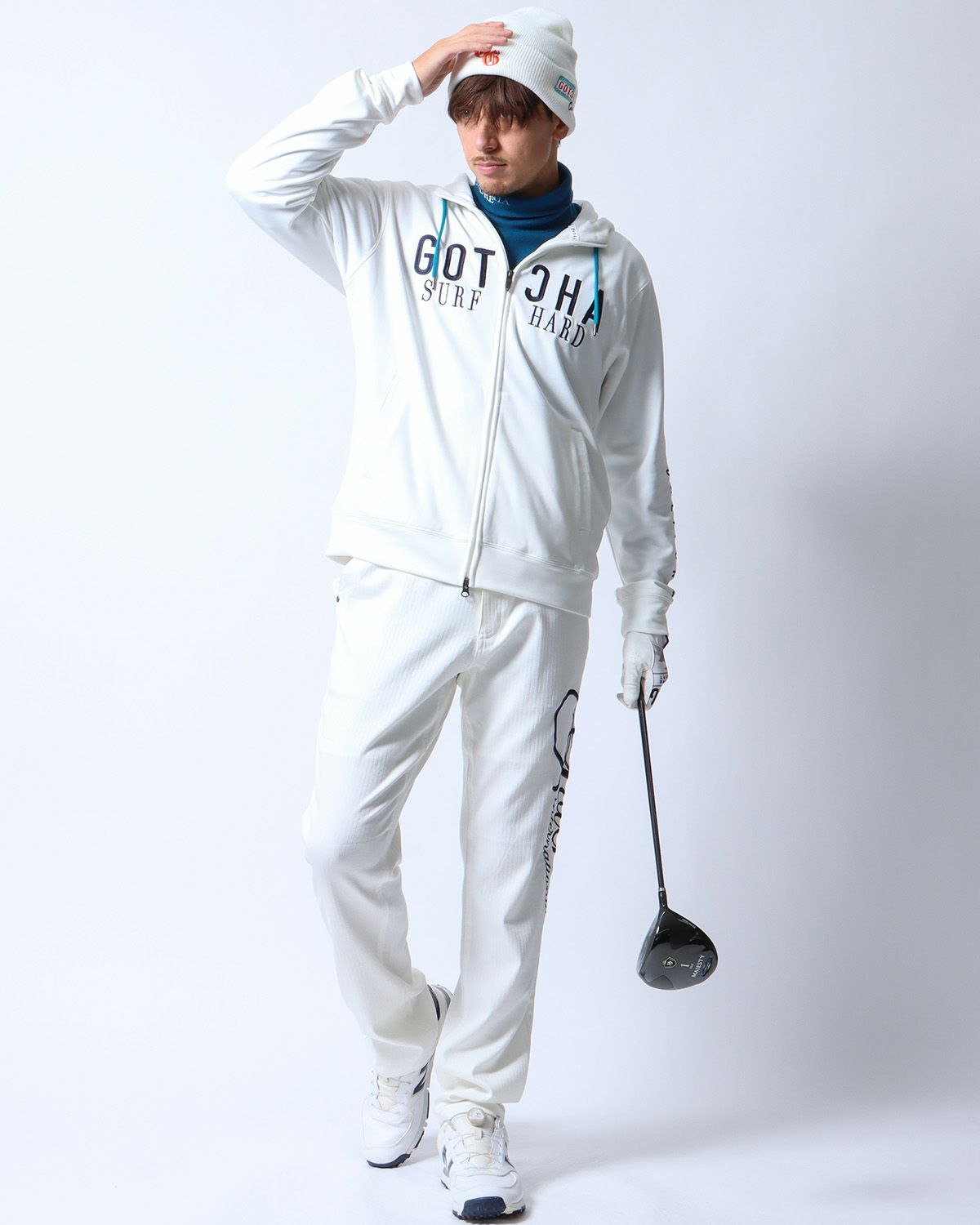 オフホワイト：180cm/70kg(Lサイズ着用)