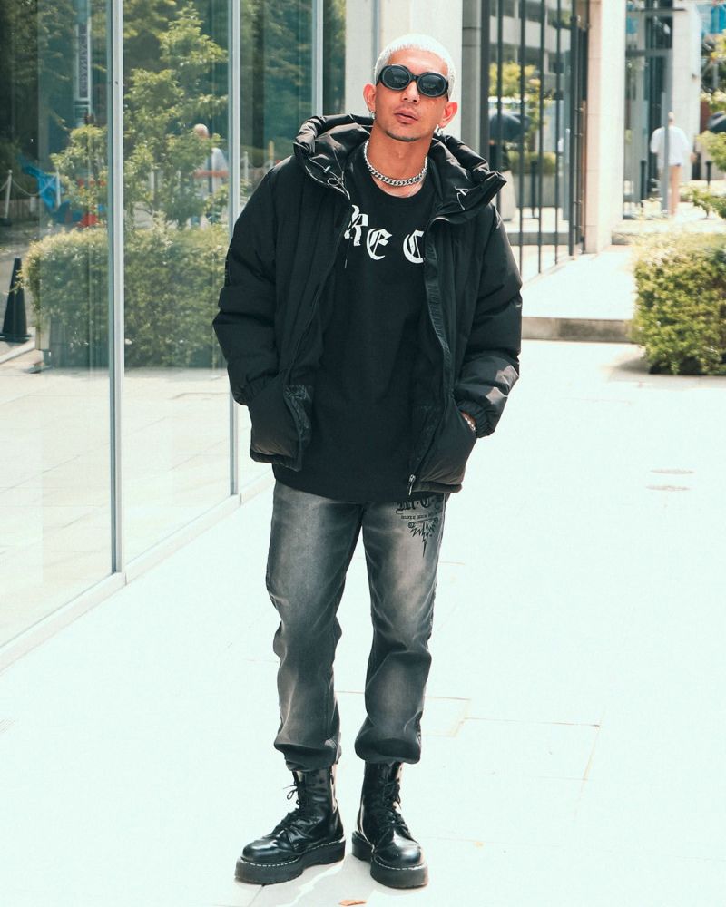 ブラック:183cm(Lサイズ着用)