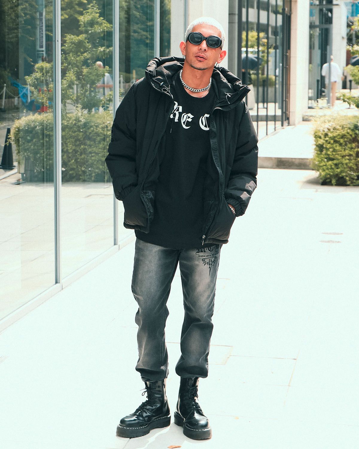 ブラック:183cm(Lサイズ着用)