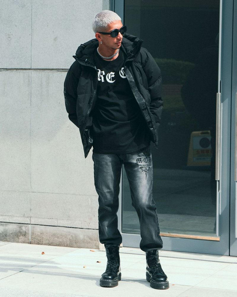 ブラック:183cm(Lサイズ着用)