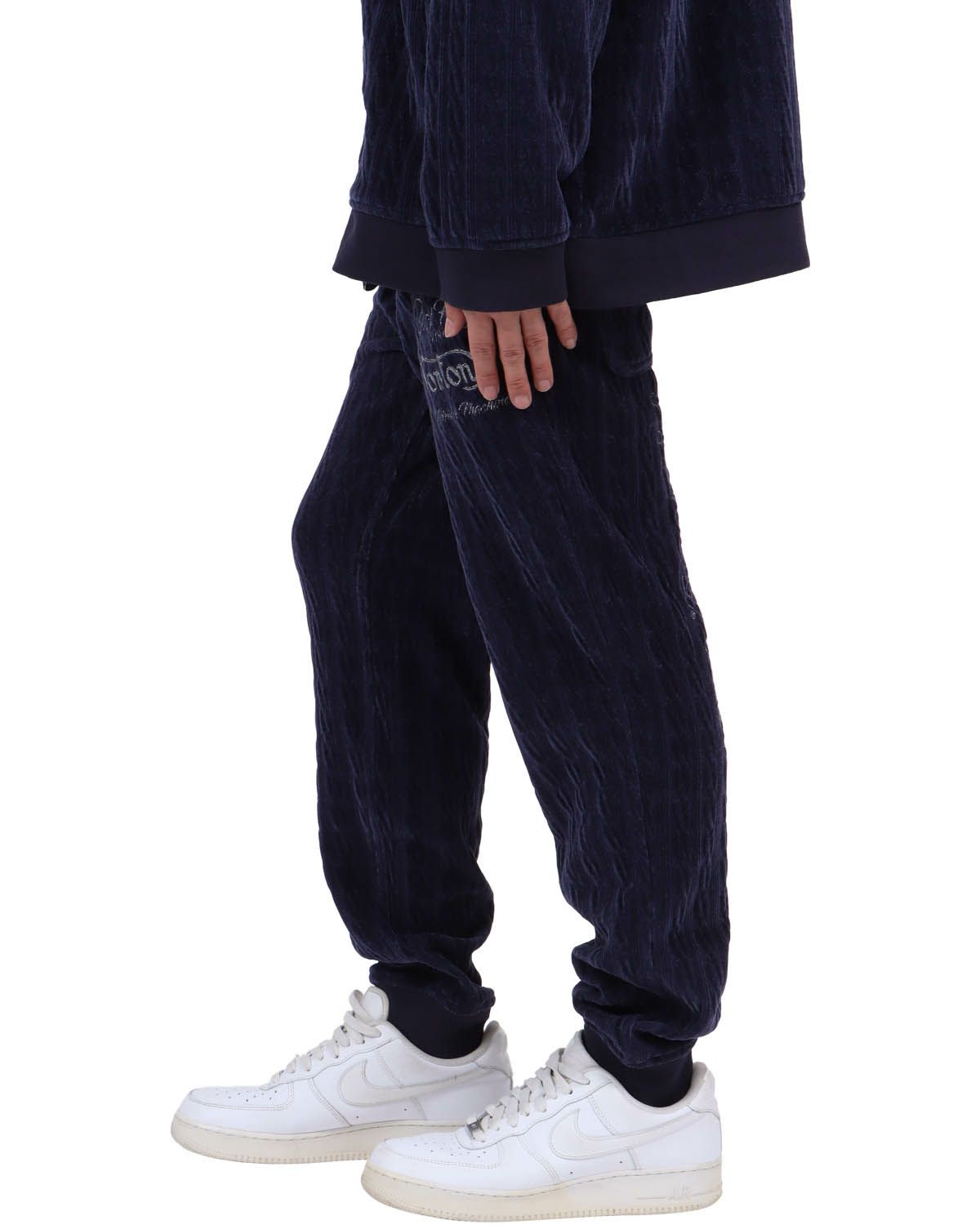 ネイビー：174cm62kg(Lサイズ着用)