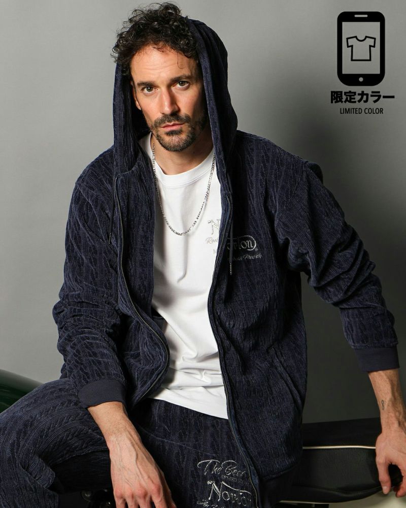 ネイビー：186cm(XLサイズ着用)