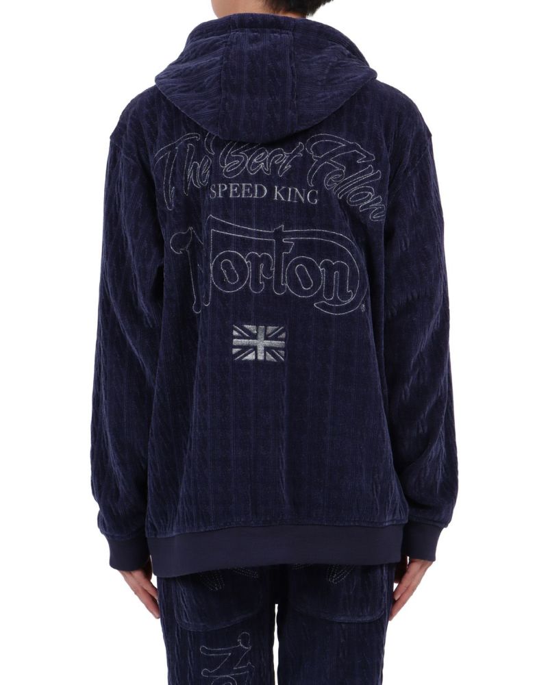 ネイビー：174cm62kg(Lサイズ着用)