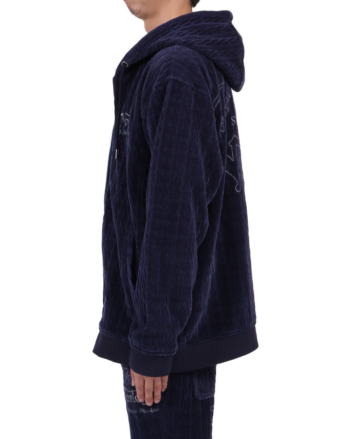 ネイビー：174cm62kg(Lサイズ着用)