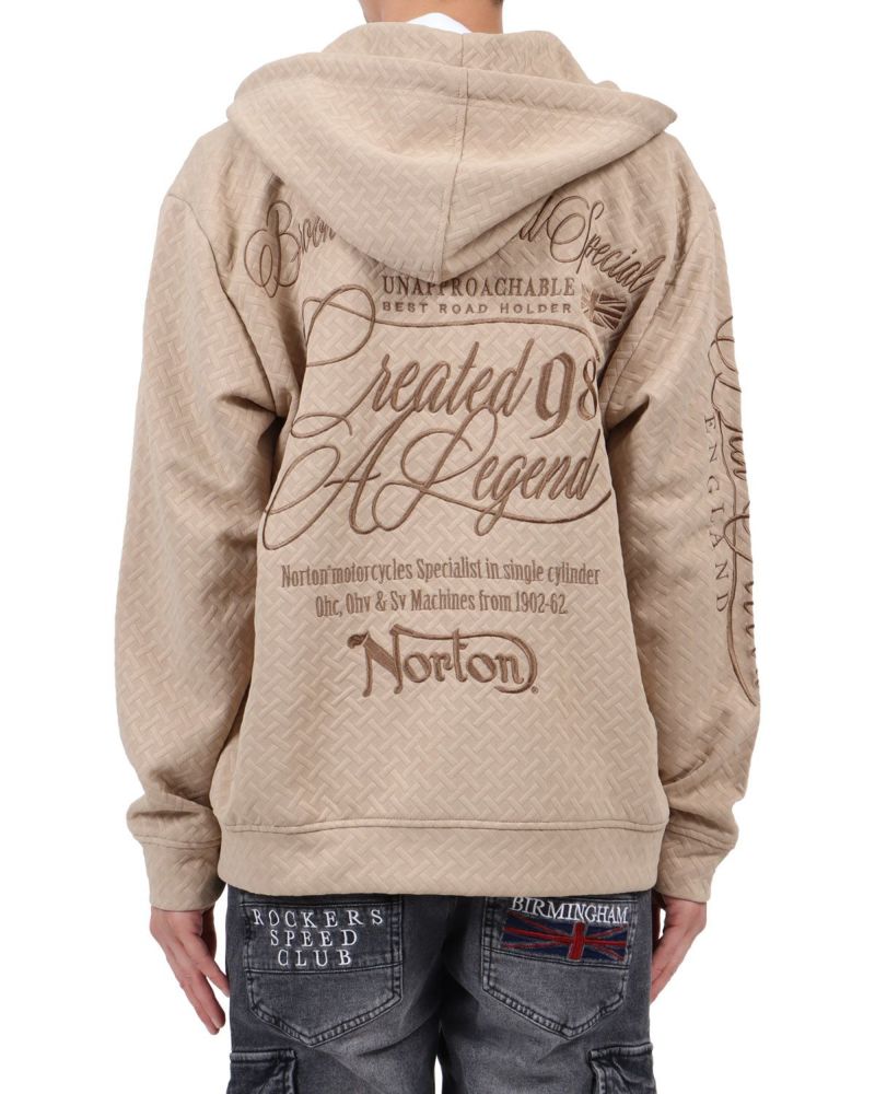 ベージュ：174cm62kg(Lサイズ着用)