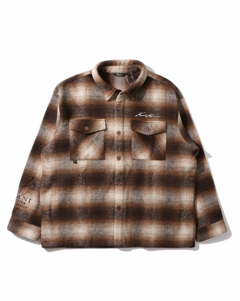 Karl Kani] シャギー チェック シャツ ジャケット | PEET ONLINE STORE