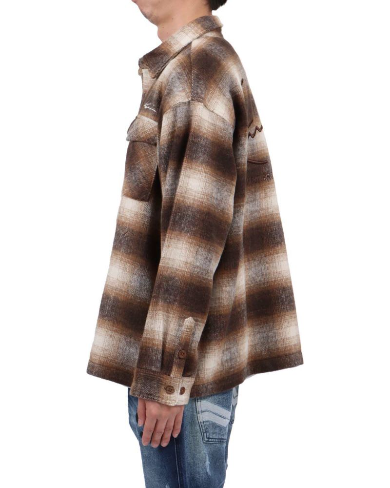 Karl Kani] シャギー チェック シャツ ジャケット | PEET ONLINE STORE