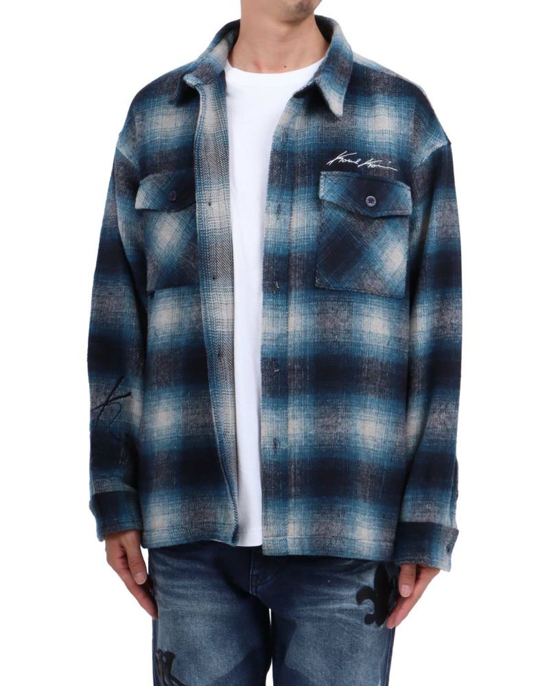 ブルー：174cm62kg(Lサイズ着用)