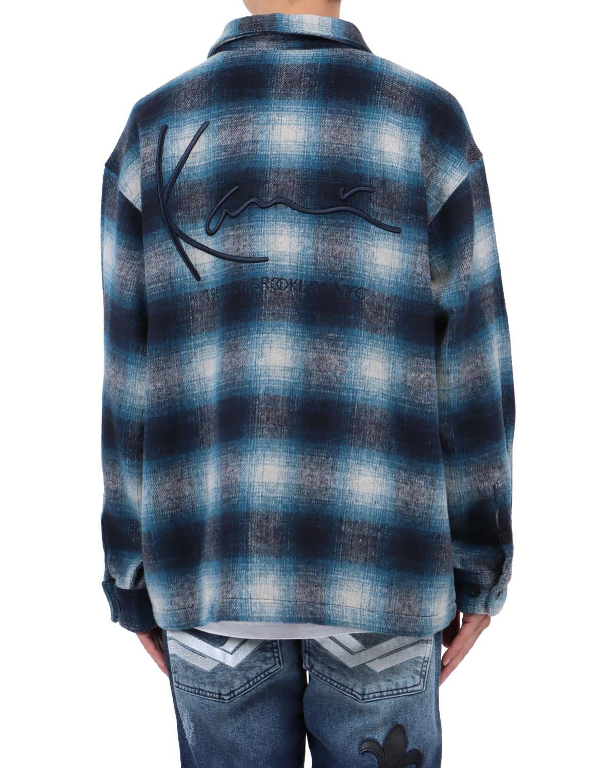 ブルー：174cm62kg(Lサイズ着用)