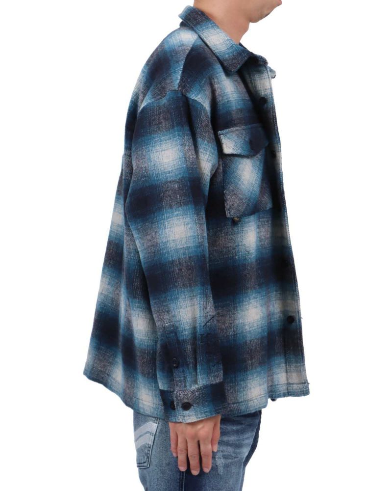 Karl Kani] シャギー チェック シャツ ジャケット | PEET ONLINE STORE