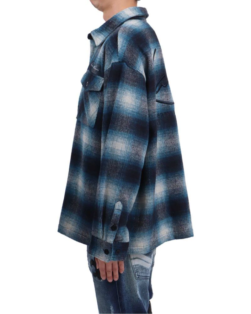 Karl Kani] シャギー チェック シャツ ジャケット | PEET ONLINE STORE
