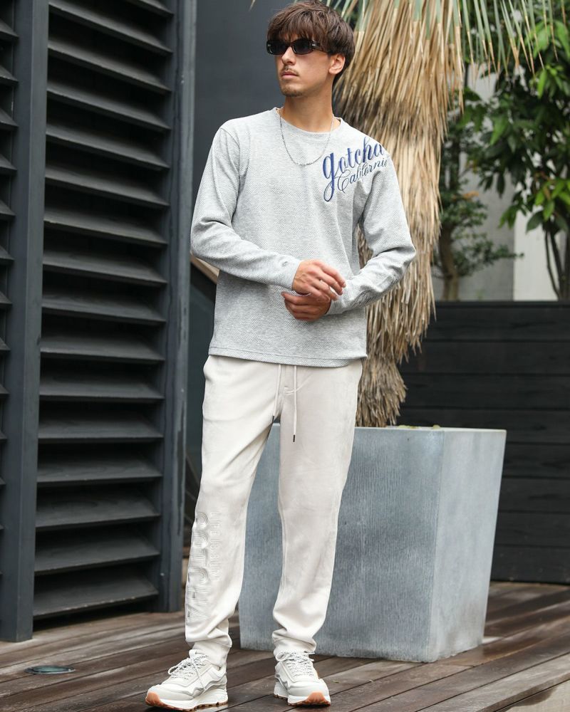 杢グレー：180cm/70kg(Lサイズ着用)