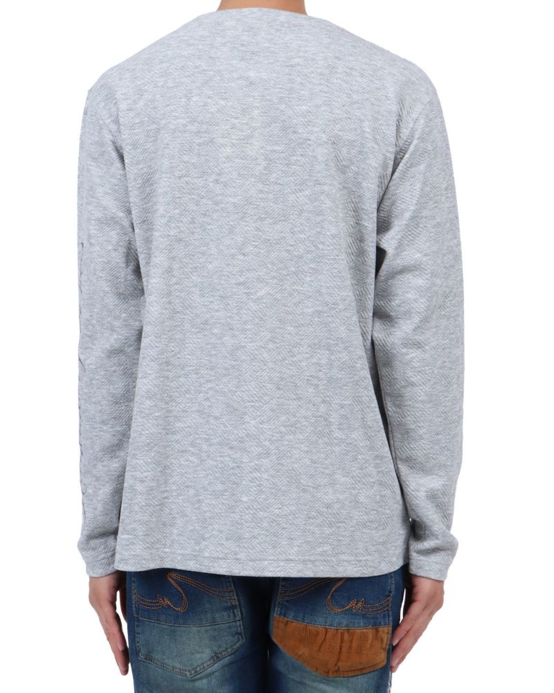 グレー：174cm62kg(Lサイズ着用)