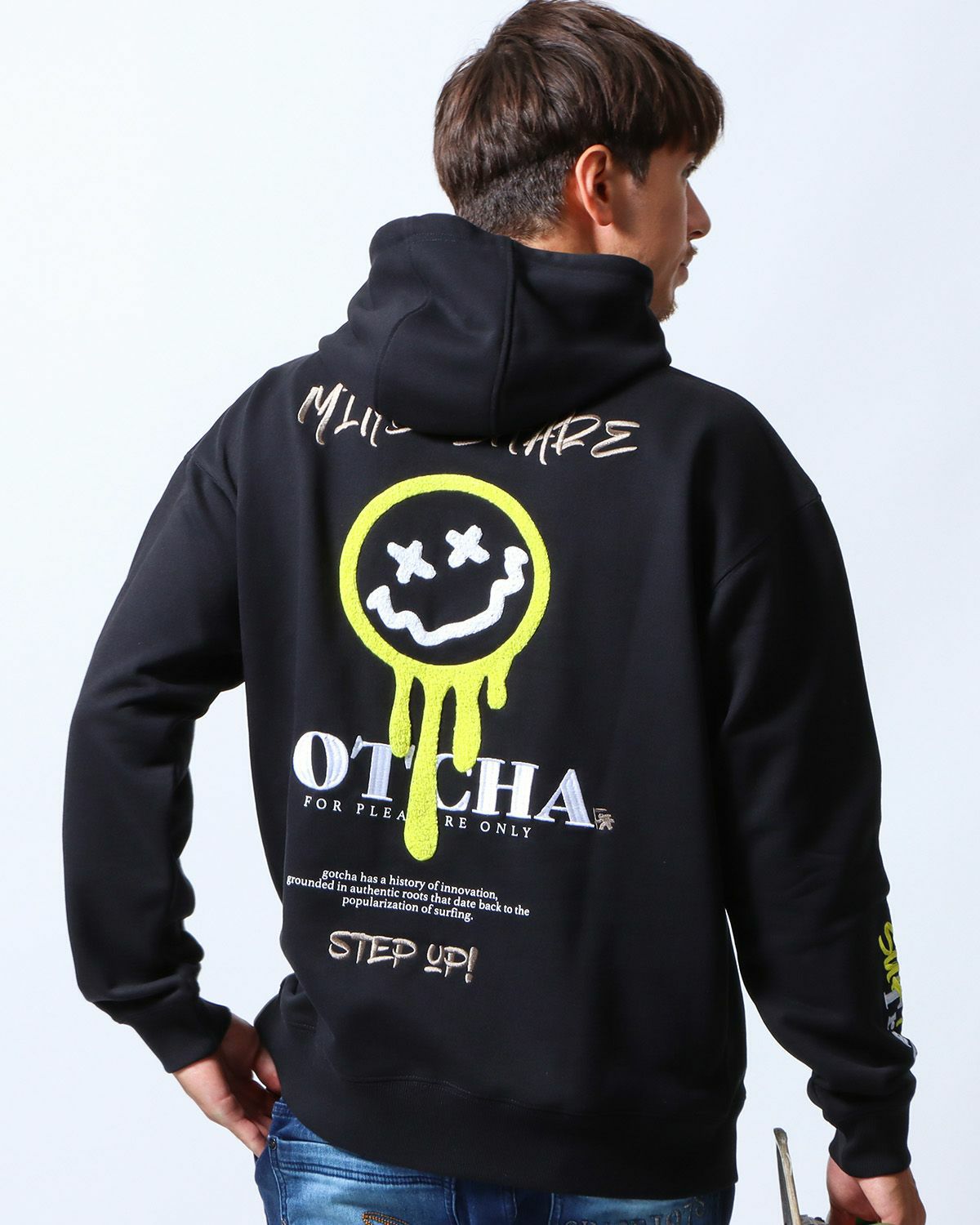 GOTCHA GOLF] 抗菌防臭 レイヤー ワッペン メッシュ キャップ | PEET