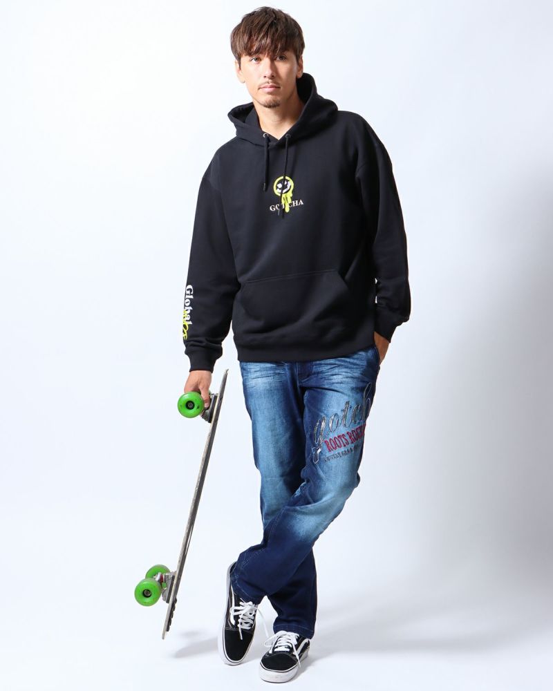 ブラック:180cm/70kg(Lサイズ着用)