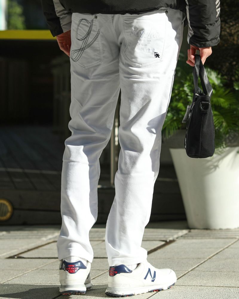 ホワイト：180cm/70kg(Lサイズ着用)