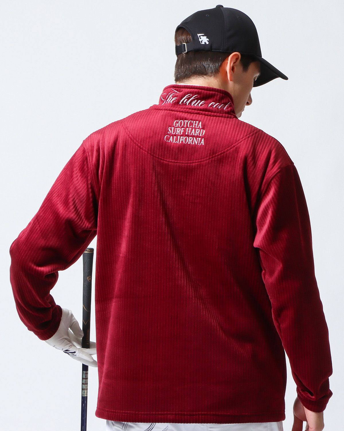 ダークレッド：180cm/70kg(Lサイズ着用)