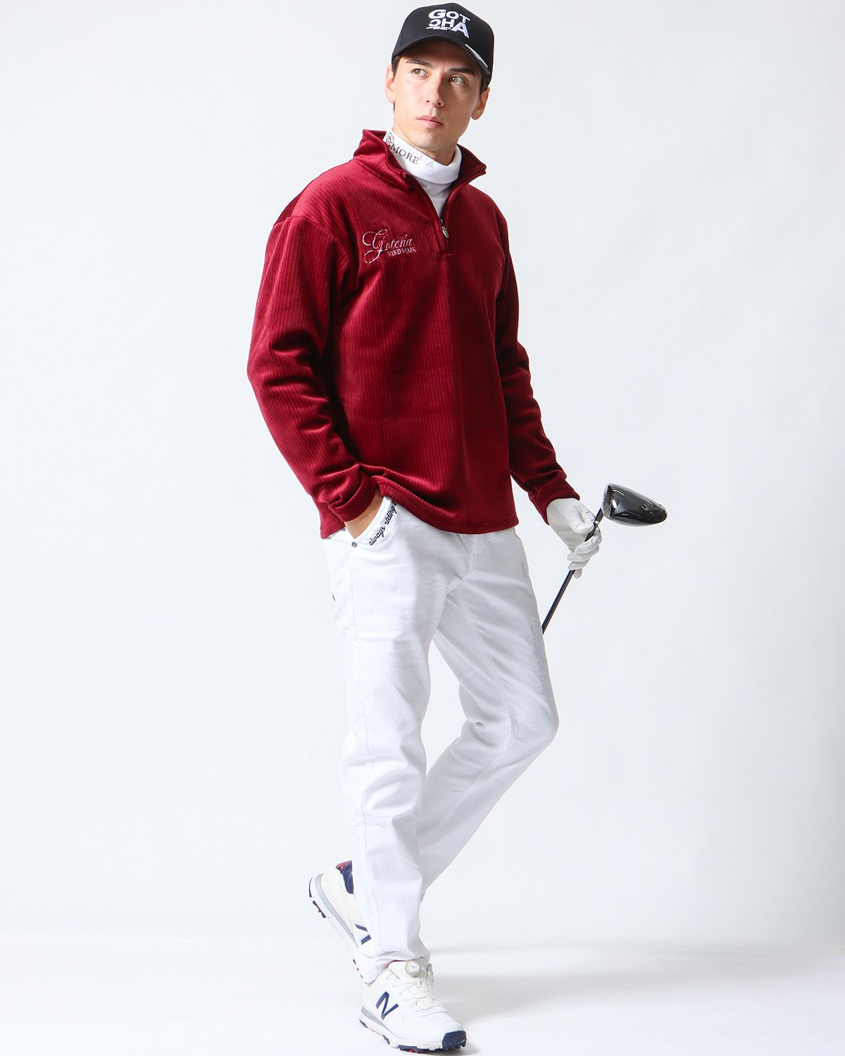 ダークレッド：180cm/70kg(Lサイズ着用)