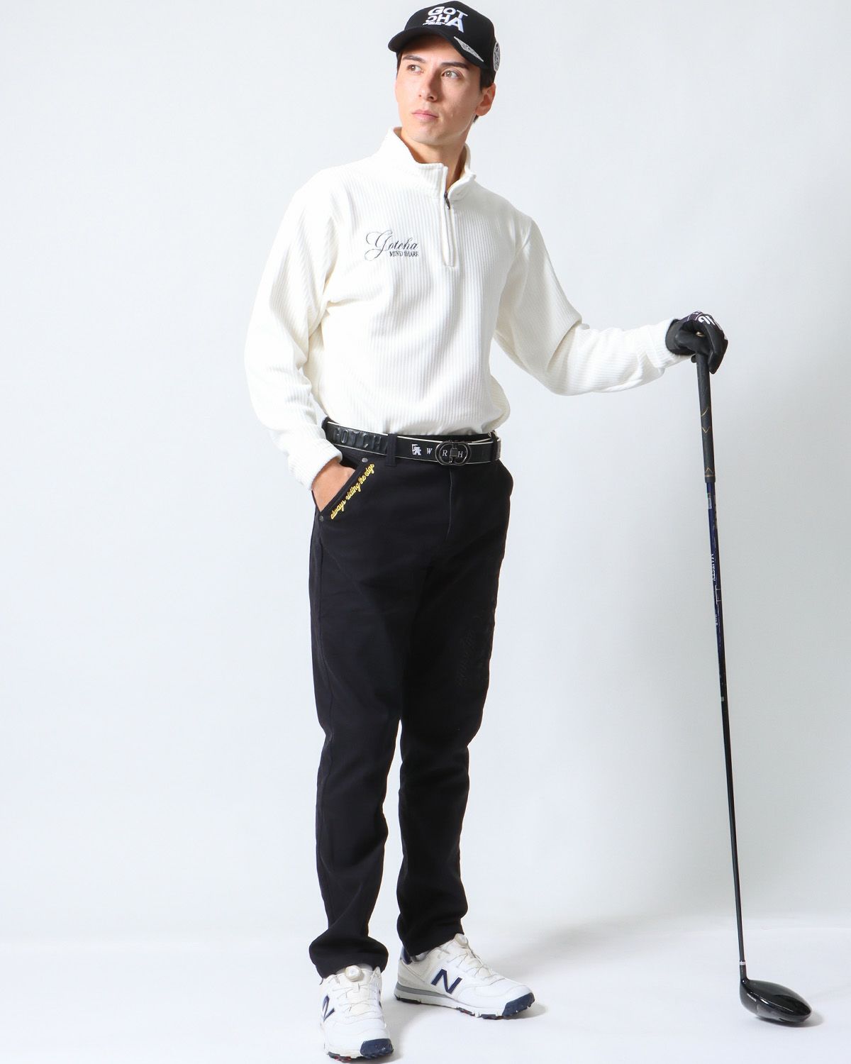 オフホワイト：180cm/70kg(Lサイズ着用)