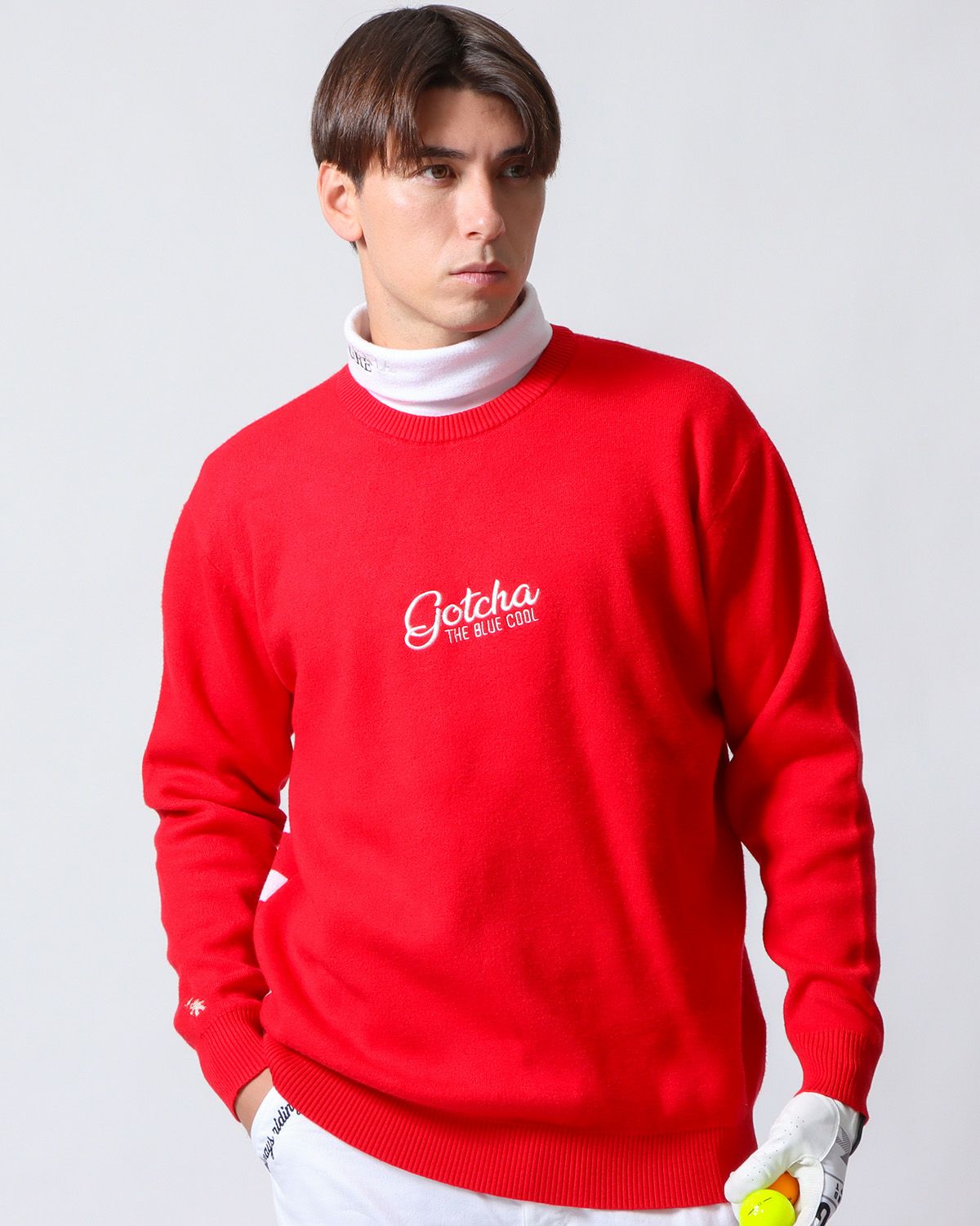 レッド：180cm/70kg(Lサイズ着用)