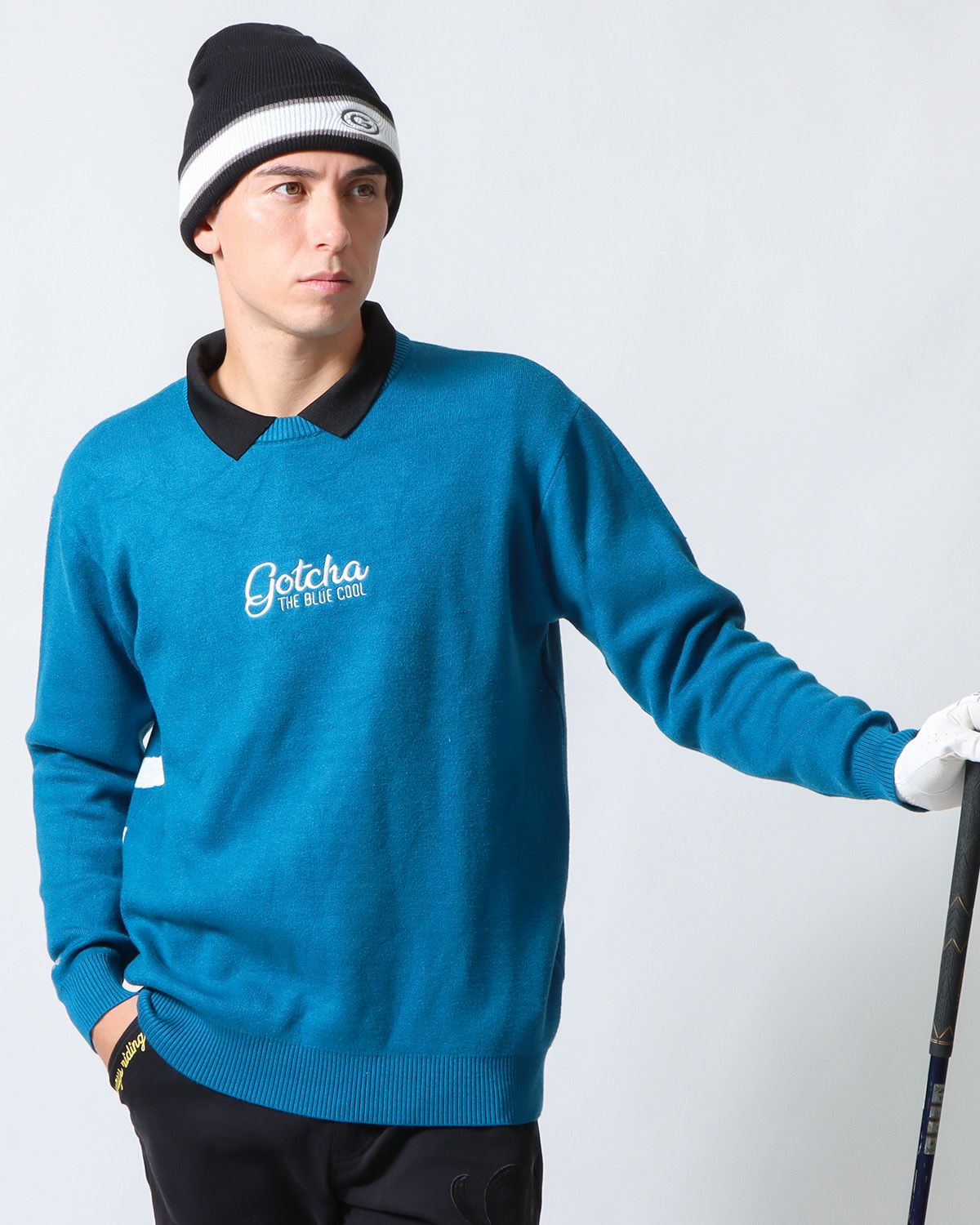 ブルー：180cm/70kg(Lサイズ着用)