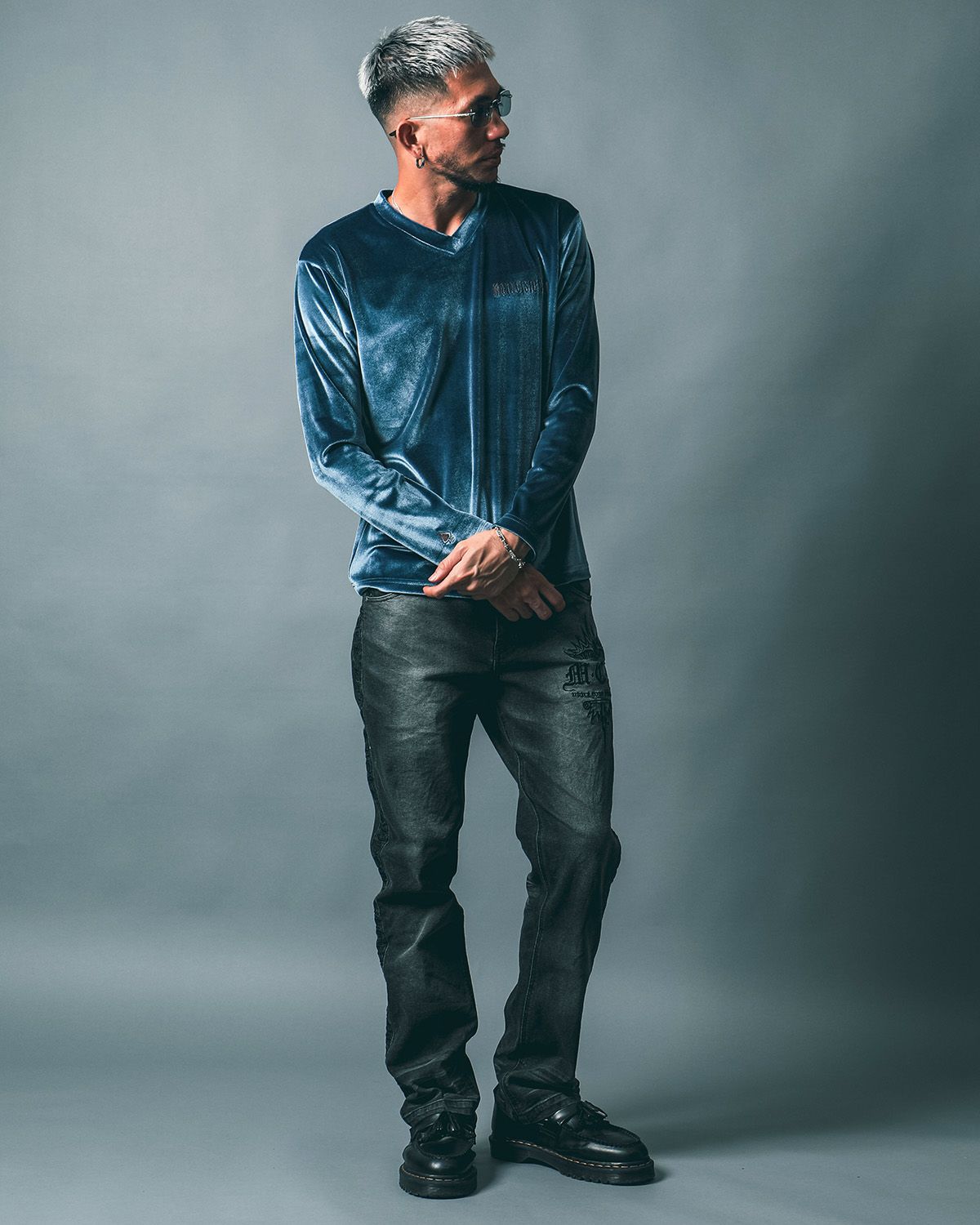 サックス:183cm(Lサイズ着用)