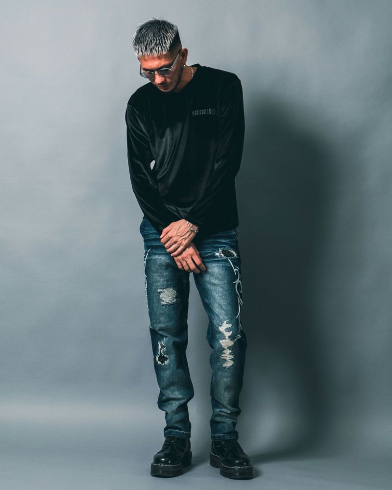 ブラック:183cm(Lサイズ着用)