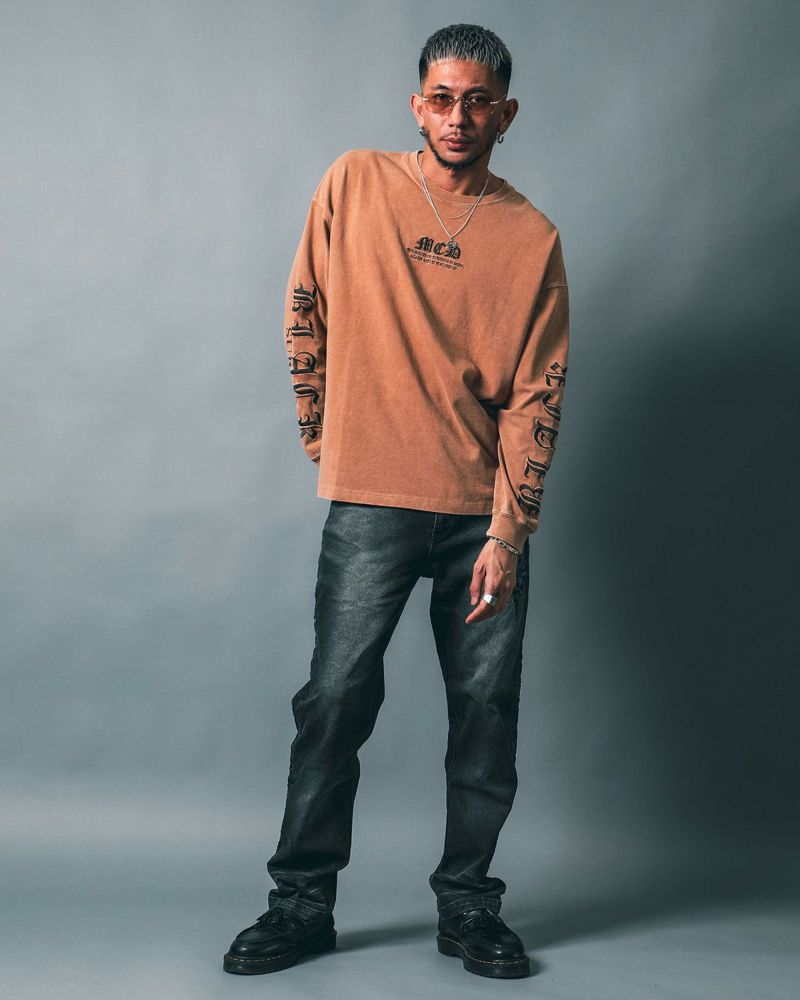 ベージュ:183cm(Lサイズ着用)