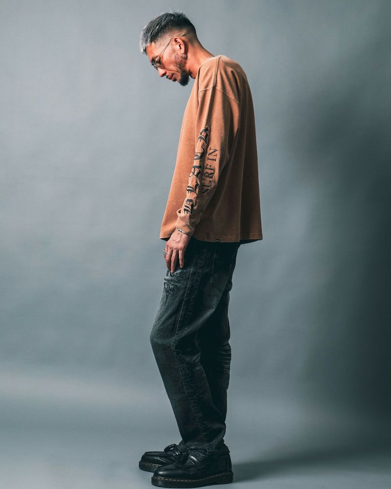 ベージュ:183cm(Lサイズ着用)