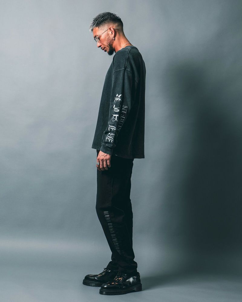 チャコール:183cm(Lサイズ着用)