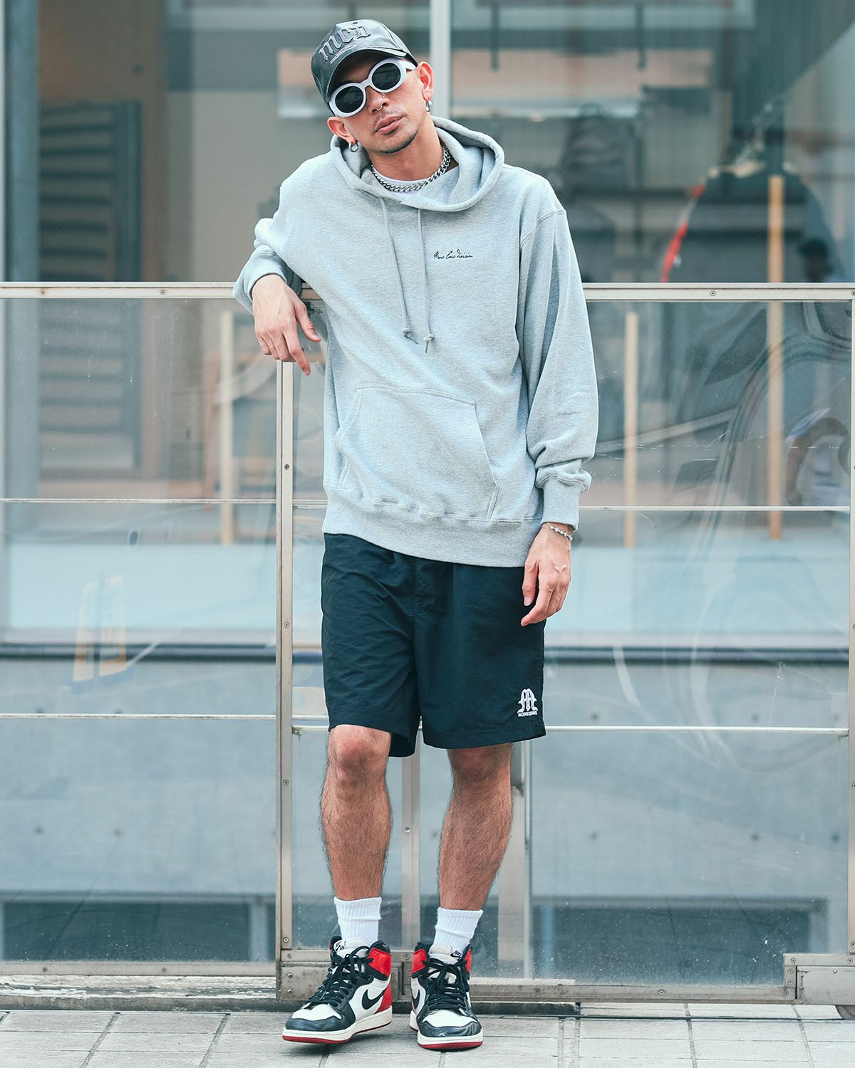 杢グレー:183cm(Lサイズ着用)