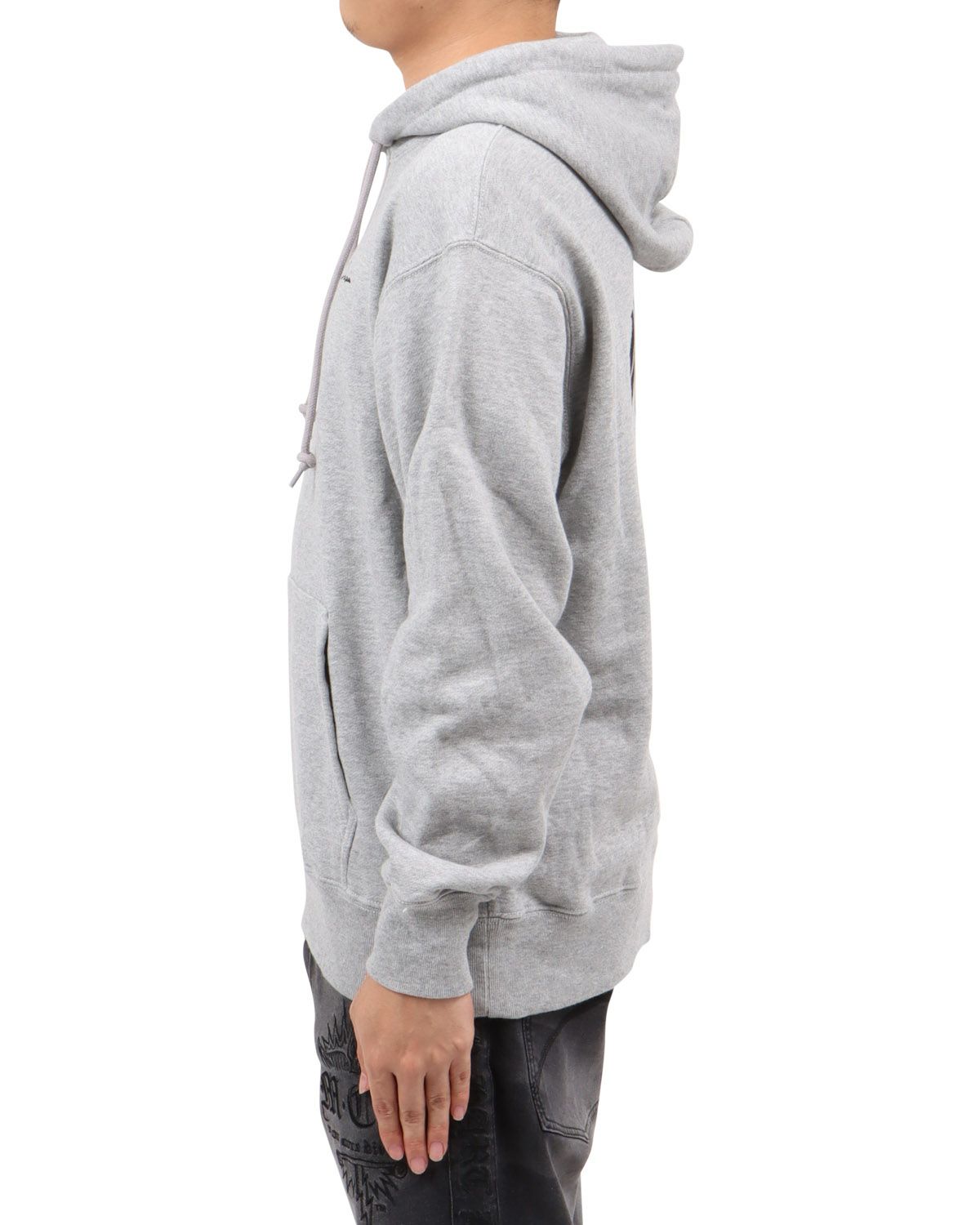 杢グレー：173cm63kg(Mサイズ着用)