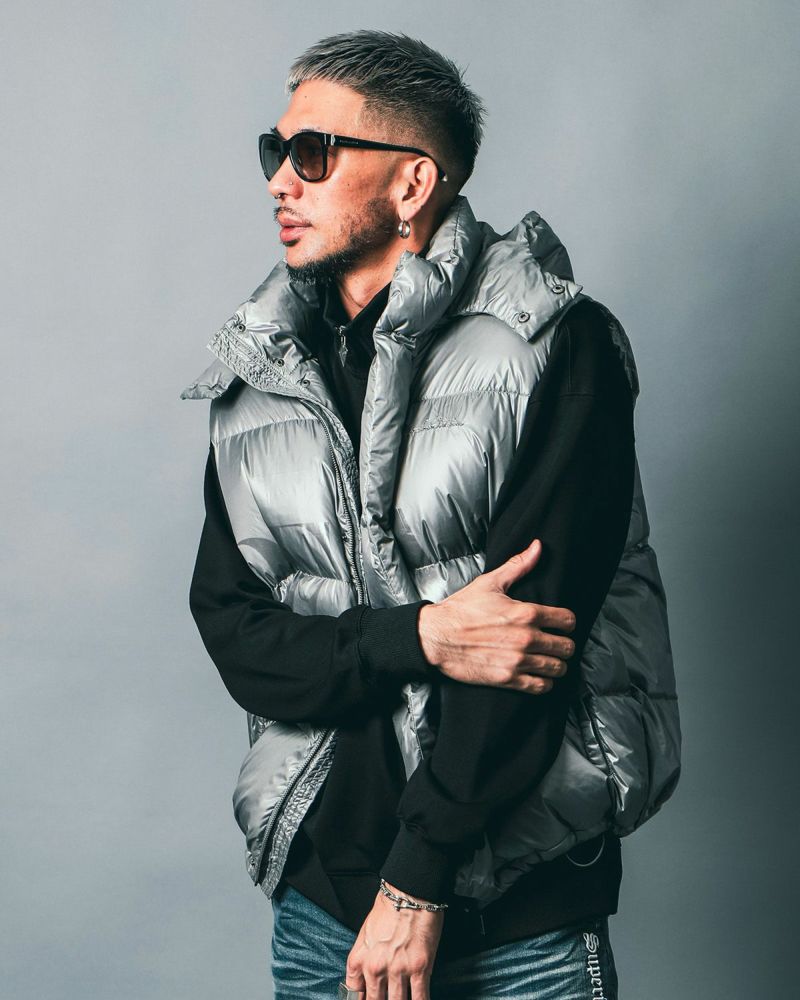 グレー:183cm(Lサイズ着用)