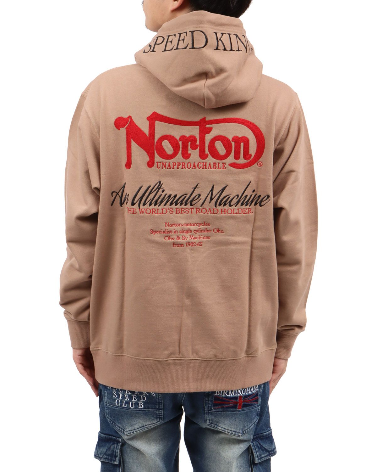 ベージュ：173cm63kg(Lサイズ着用)