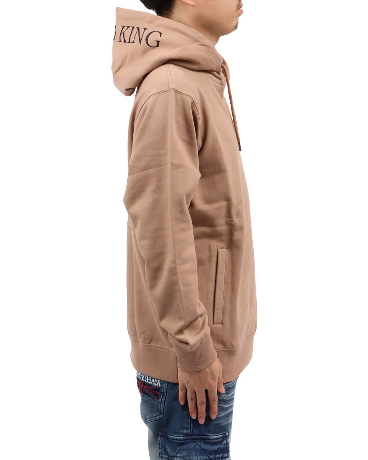 ベージュ：173cm63kg(Lサイズ着用)