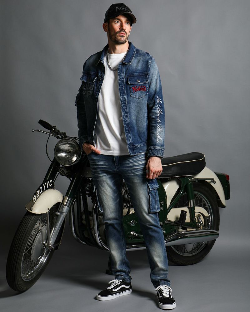 インディゴ:186cm(Lサイズ着用)