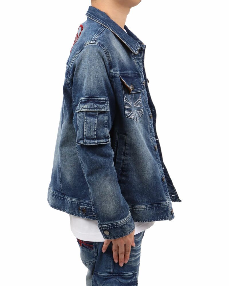 インディゴ：173cm63kg(Lサイズ着用)