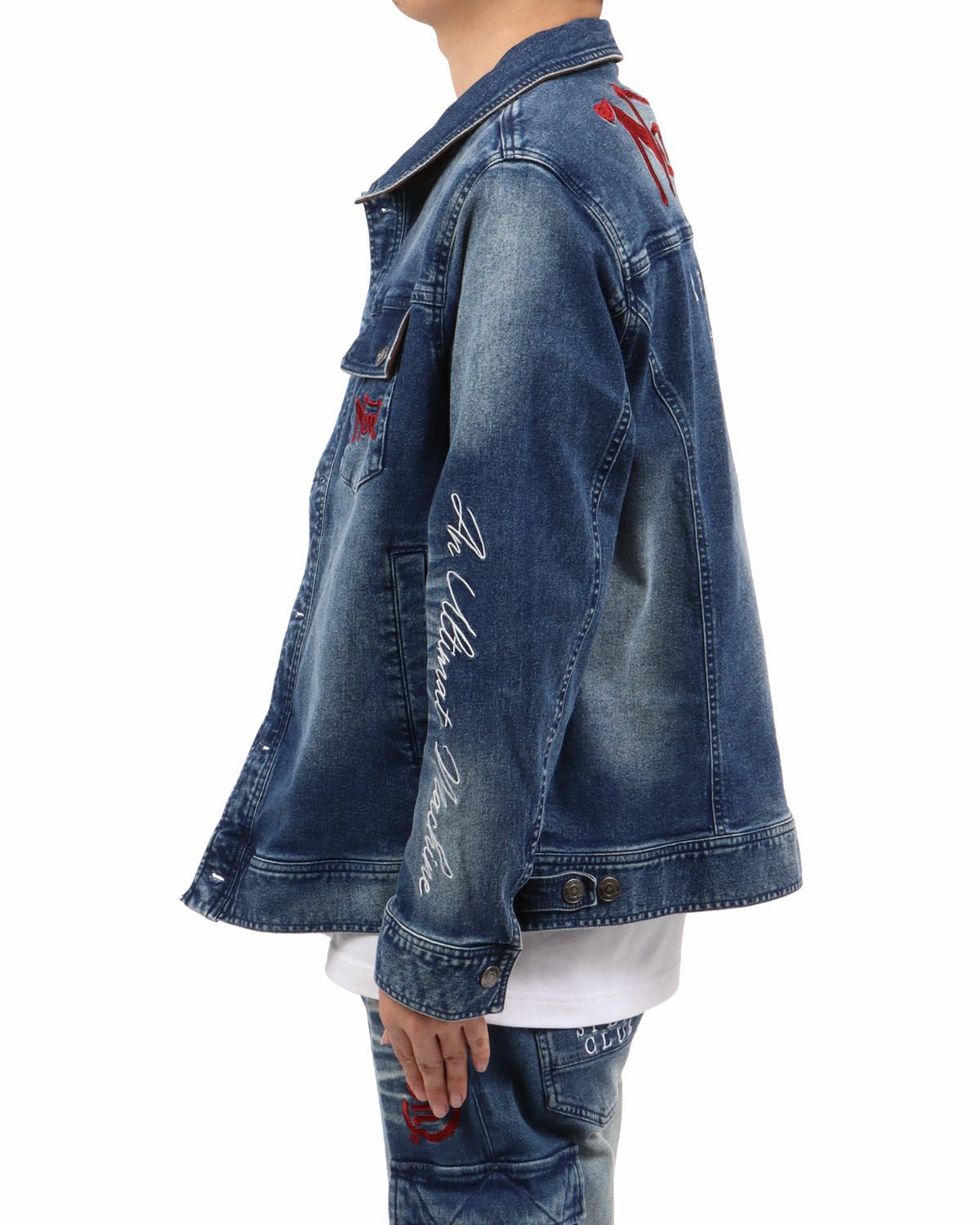 インディゴ：173cm63kg(Lサイズ着用)