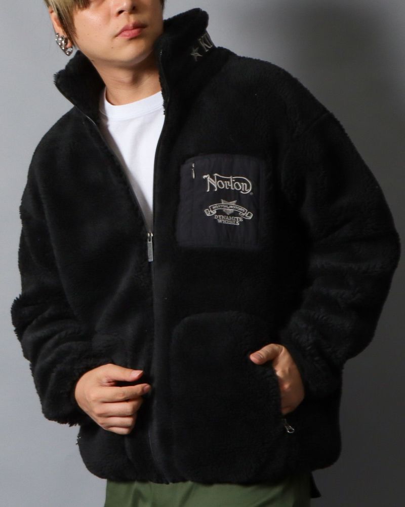Norton] スタンドボア ジップパーカー | PEET ONLINE STORE