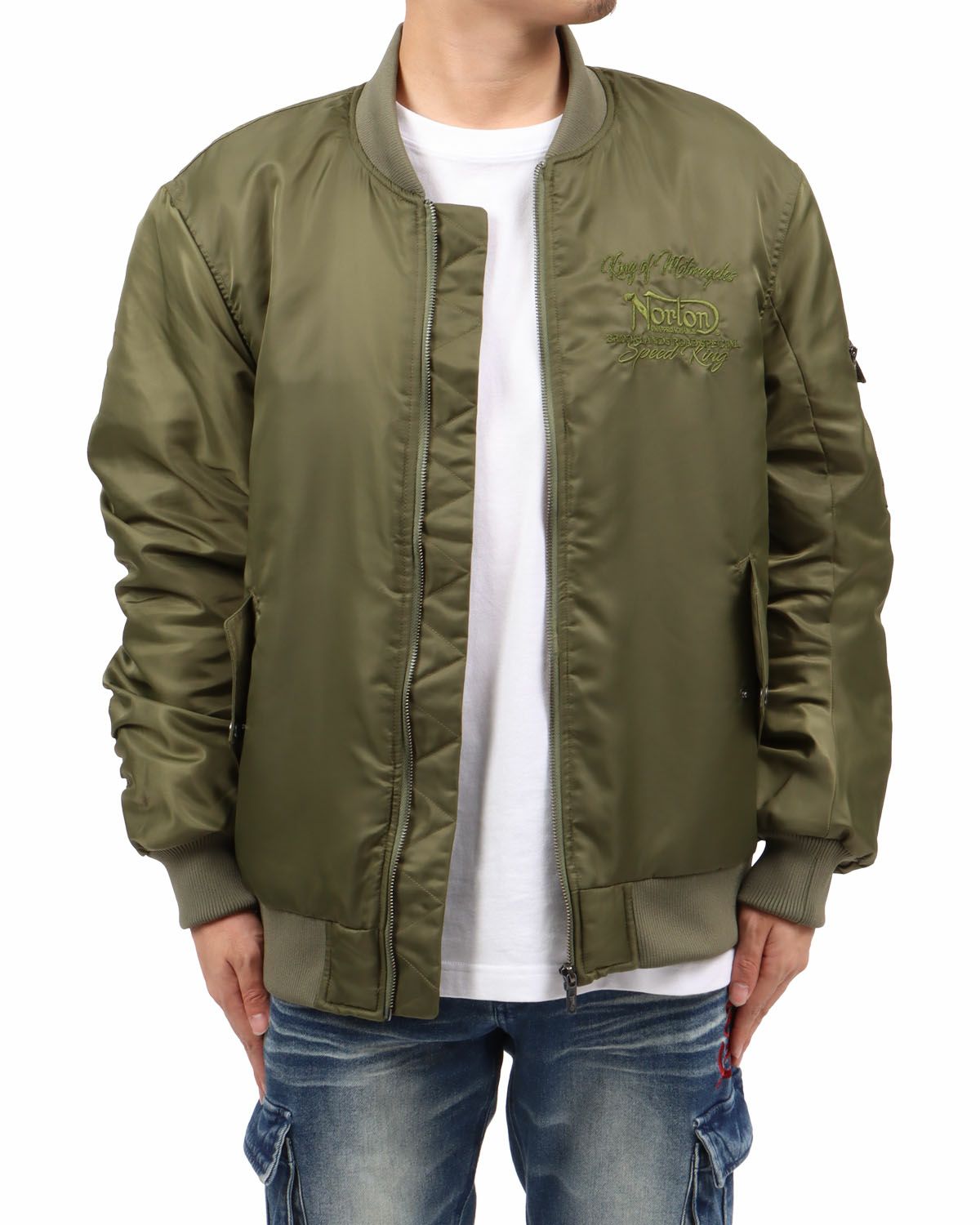 カーキ：173cm63kg(Lサイズ着用)