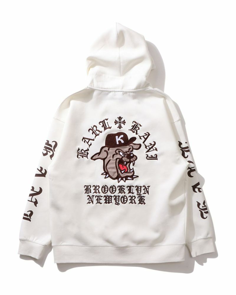 Karl Kani] ダンボールニット ブルドッグ プルパーカー | PEET ONLINE