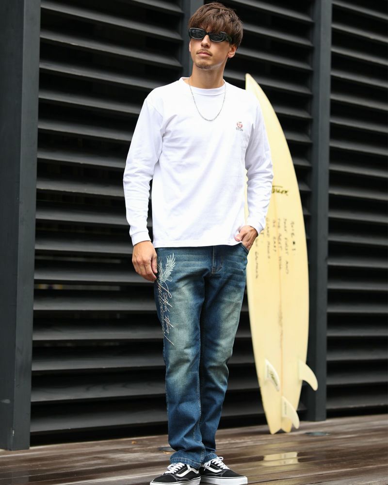 ホワイト：180cm/70kg(Lサイズ着用)