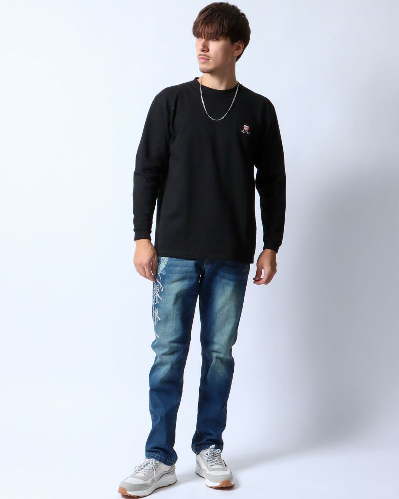 ブラック：180cm/70kg(Lサイズ着用)