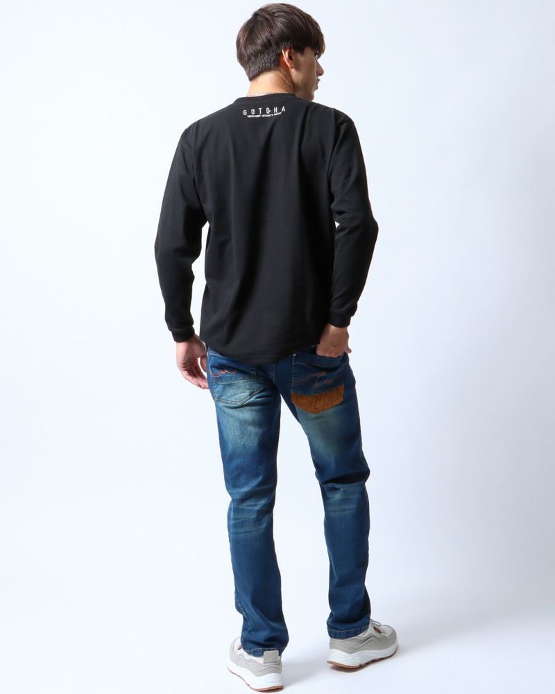 ブラック：180cm/70kg(Lサイズ着用)