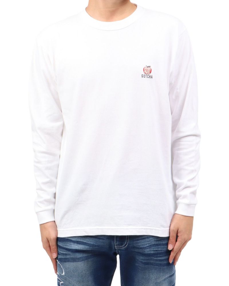 ホワイト：173cm63kg(Lサイズ着用)